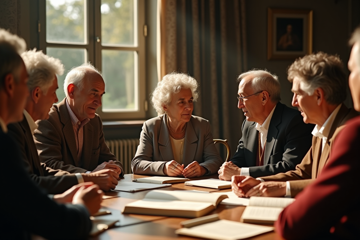 Discussion entre Montessori et penseurs autour d