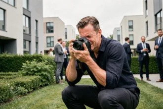 Photographe professionnel en action lors d'un événement d'entreprise à Montigny-le-Bretonneux