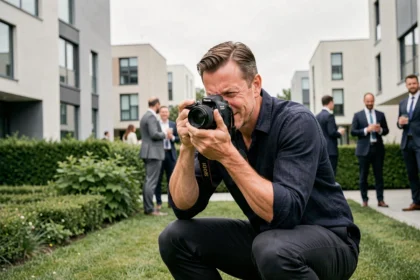 Photographe professionnel en action lors d'un événement d'entreprise à Montigny-le-Bretonneux